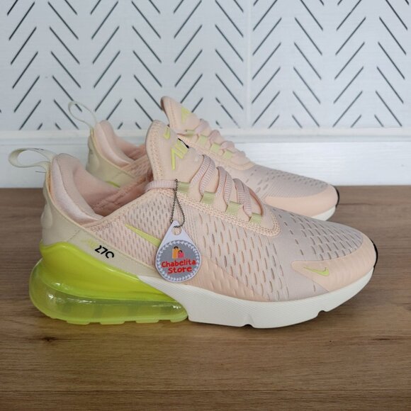 ✨✨Nike Air Max 270 Womens Shoes Sz 9 Peach Pink Green Comfy Sneakers AH6789-802✨ - Picture 2 of 10